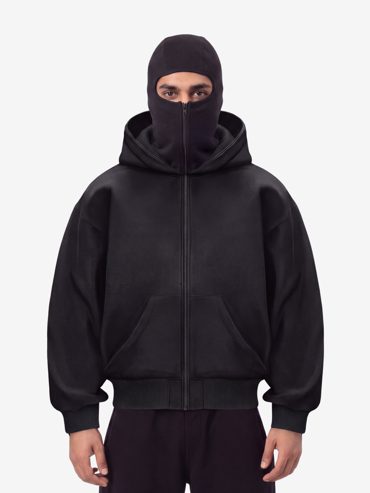 BALACLAVA HOODIE UNISEX CZARNY