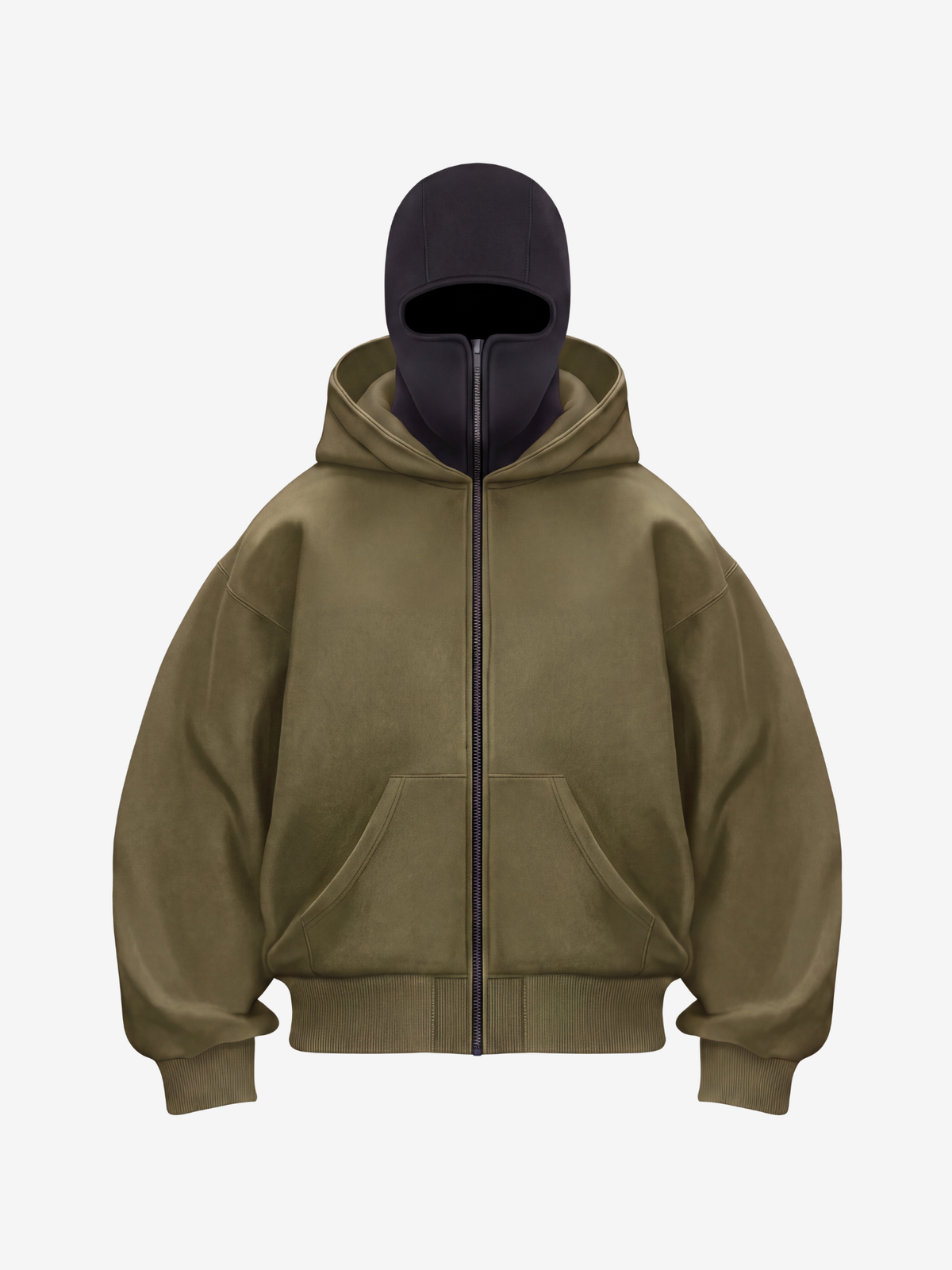 BALACLAVA HOODIE UNISEX OLIWKOWY