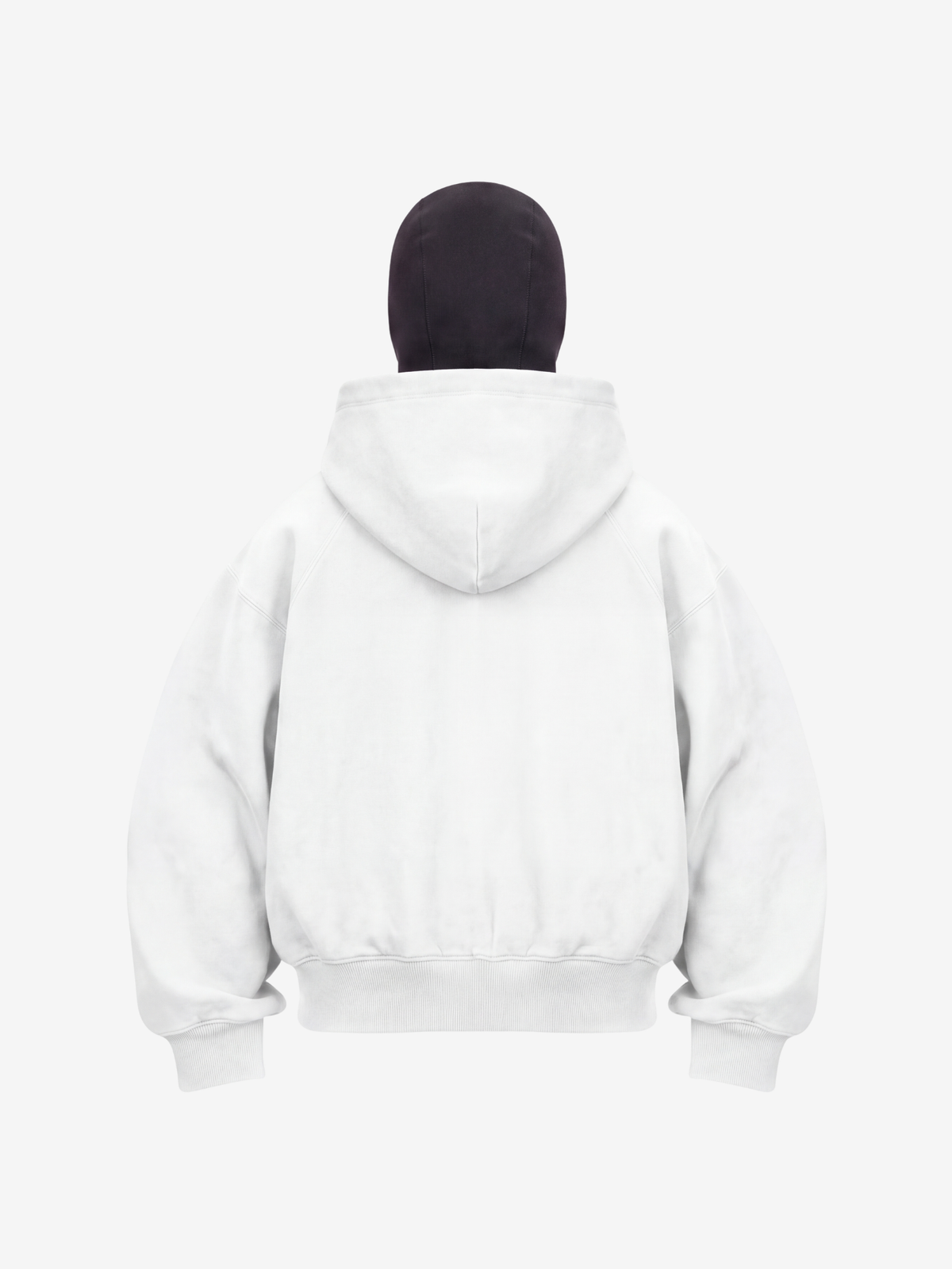 BALACLAVA HOODIE UNISEX  BIAŁY