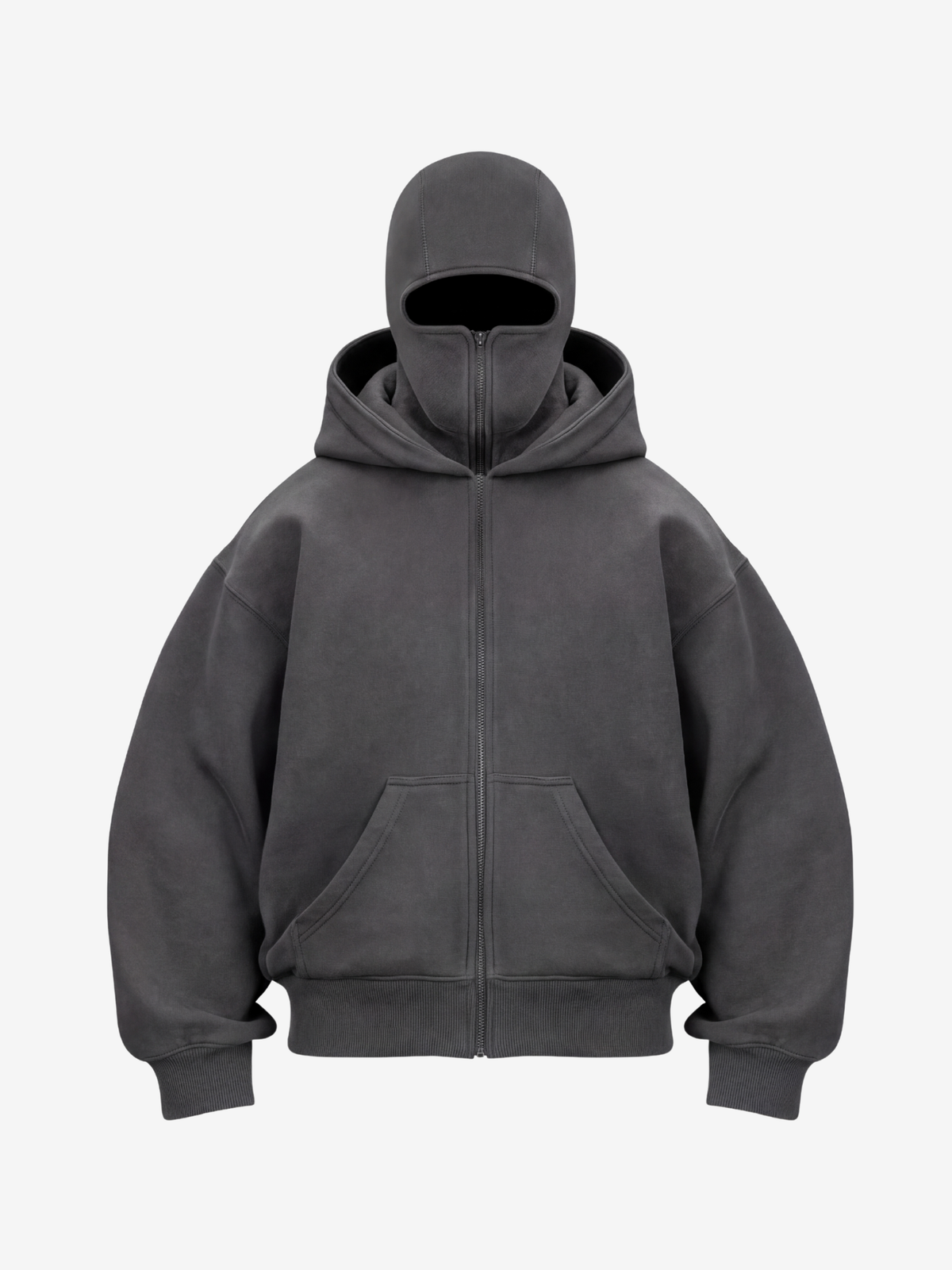 BALACLAVA HOODIE UNISEX SZARY