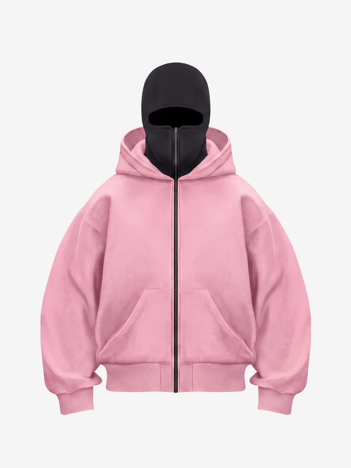 BALACLAVA HOODIE UNISEX RÓŻOWY
