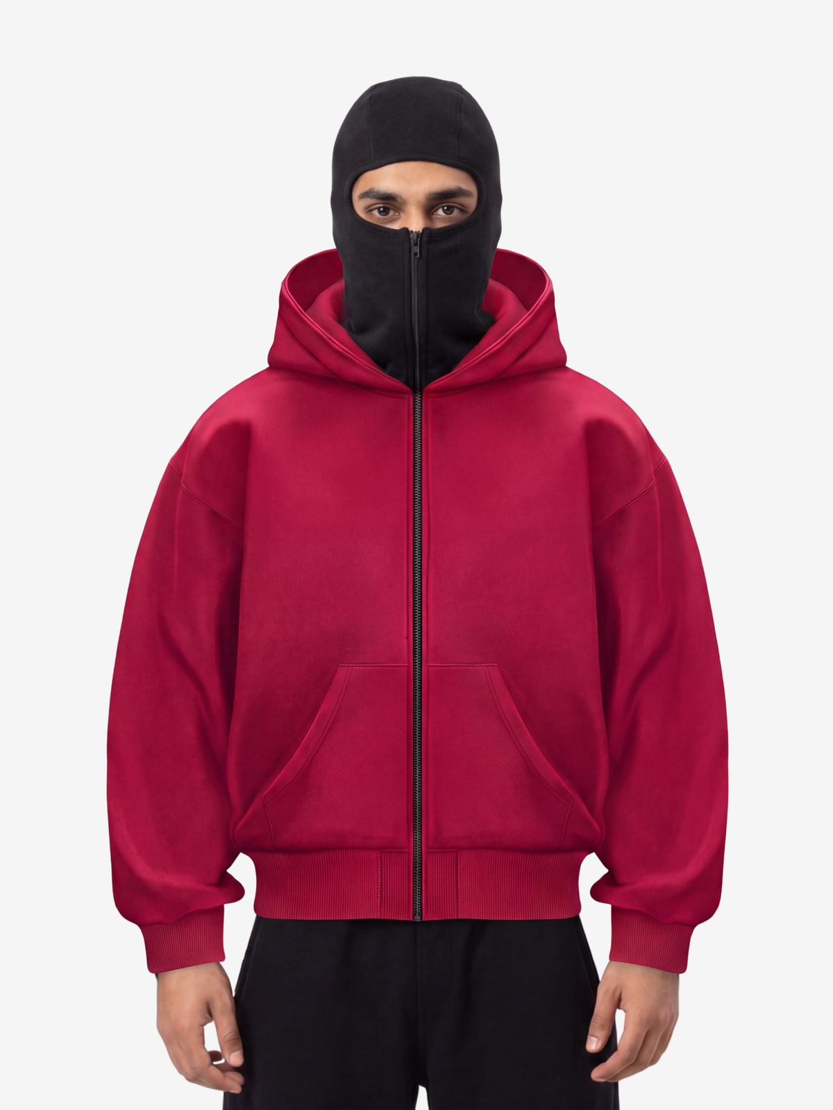BALACLAVA HOODIE UNISEX CZERWONY